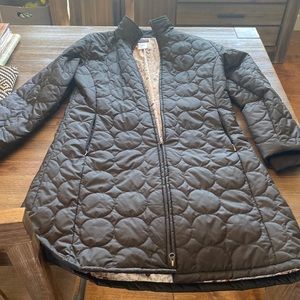 Black, Patagonia long puffer coat. Size L